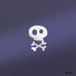 Kinder Sticker: Reflektor TOTENKOPF