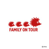 Auto Sticker FAMILIE IGEL + TEXT