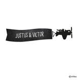 Kinder Kreidetafel Wandsticker FLIEGER MIT BANNER