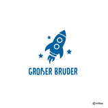 GROßE Geschwister Kinder Patches: Rakete mit Text
