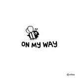 Auto Sticker Biene ON MY WAY