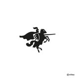 Kinder Patches: RITTER AUF PFERD Bügelbild