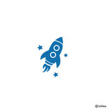 Kinder Patches: Bügelbild RAKETE