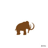 Kinder Patches: Bügelbild MAMMUT
