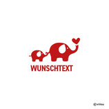 Auto Sticker ELEFANTEN + NAMEN