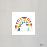 Kinderzimmer Poster REGENBOGEN MIT SCHNECKE