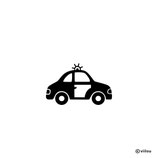 Kinder Patches: Bügelbild POLZEIAUTO