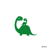 Kinder Patches: Bügelbild DINO MIT KIND