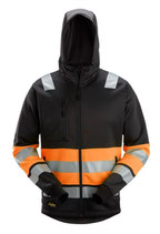 8038 High-Vis-Kapuzenjacke mit durchgehendem Reißverschluss, Warnschutzklasse 1