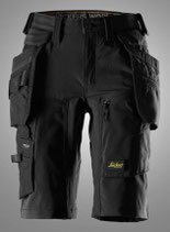 6117 SNICKERS AW, Damen-Stretch-Shorts mit abnehmbaren Holstertaschen