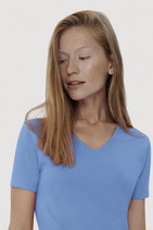 HAKRO 169 COTTON TEC DAMEN V-SHIRT