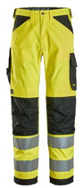6338 SNICKERS High-Vis-Arbeitshose, Warnschutzklasse 2