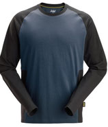 2450 SNICKERS Zweifarbiges Shirt mit langem Arm