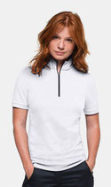 HAKRO 334 Damen Zip-Shirt Piqué MIKRALINAR® ECO