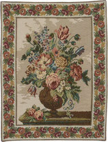 Gobelin Blumenvase rustikal (47x61cm)