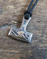 Hammer Pendant, Ti and Sterling Silver