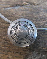 Silver Pendant, Hand engraved