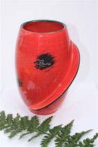 Vase haut rouge