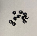 DADO AUTOBLOCCANTE NERO - SELF LOCKING NUT BLACK