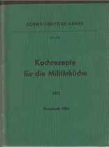 Kochrezepte für die Militärküche 1952 (A)