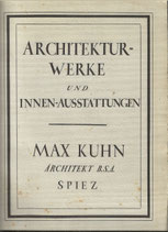 Architektur-Werke und Innen-Ausstattungen Spiez 1927