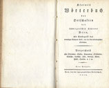 Kleines Wörterbuch der Ortschaften des schweizerischen Cantons Bern