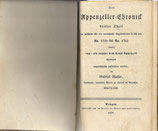 Der Appenzeller-Chronick dritter Theil 1829