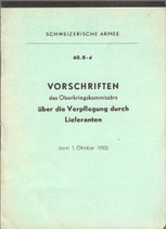 Reglement Schweizerische Armee 60.8.d, 1953
