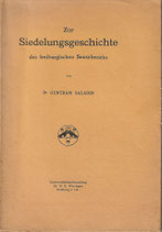 Zur Siedlungsgeschichte des freiburgischen Sensebezirks 1923