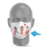 Mascarilla De Protección Reutilizable Modelo 1 - Personalizada Full Print