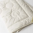 Babybettdecke Format 80 x 80 cm Füllung 450 g Alpakawolle von unseren Tieren