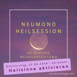 Neumond Heilsession - 11.06.2026 - Zum Thema: Hellsinne aktivieren