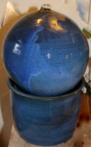 Zimmer Springbrunnen- WMSB blau -   ∅ ca. 23 cm.H. 35 cm Mit Pumpe