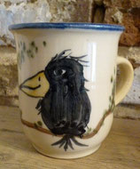 Kinder Becher -Rabe -∅ 7cm, H. 8,5cm
