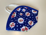 FFP2 Cover 'Rosen' blau