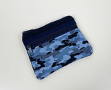 Mini-Portemonnaie 'Camouflage' blau