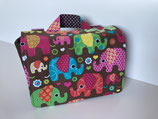 Lenkertasche 'Flower Power Elephants'