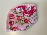 FFP2 Cover 'Patchwork-Rosen' rosa-pink