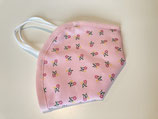 FFP2 Cover 'Mini-Blumen' rosa