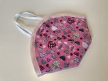 FFP2 Cover 'Pilze' rosa