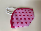 FFP2 Cover 'Punkte' rosa-pink