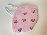 FFP2 Cover 'Blumen' rosa