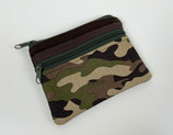 Mini-Portemonnaie 'Camouflage' braun
