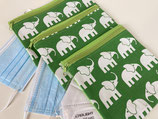 Maskentasche 'Elephant Walk' grün