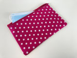Maskentasche 'Sterne' pink