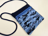 Brustbeutel 'Camouflage' blau