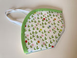 FFP2 Cover 'Blumenwiese' créme-grün
