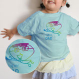 【ブルー】こども絵Tシャツ