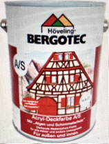 Bergotec Acryl-Deckfarbe A/S - außen - weiß