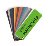 Farbfächer MARMOREA - 87 Echtfarben-Aufstriche in trendigen fugenlos-Farben